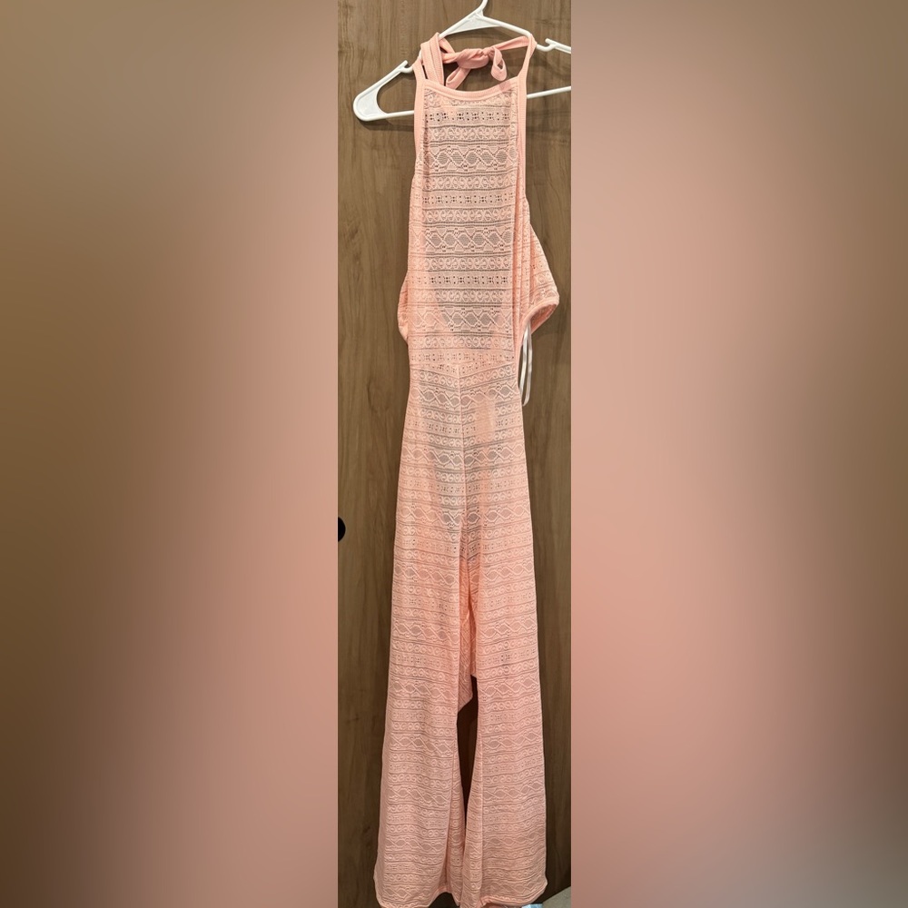 Yitty Peach Knit Slip Flare Leg Jumpsuit 2X- BRAND NEW with tags. Never Worn.